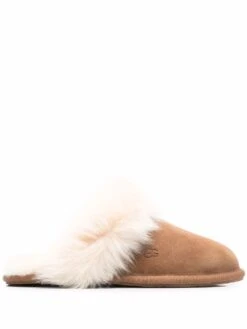 Women UGG Scuff Sis Fur-trimmed Slippers